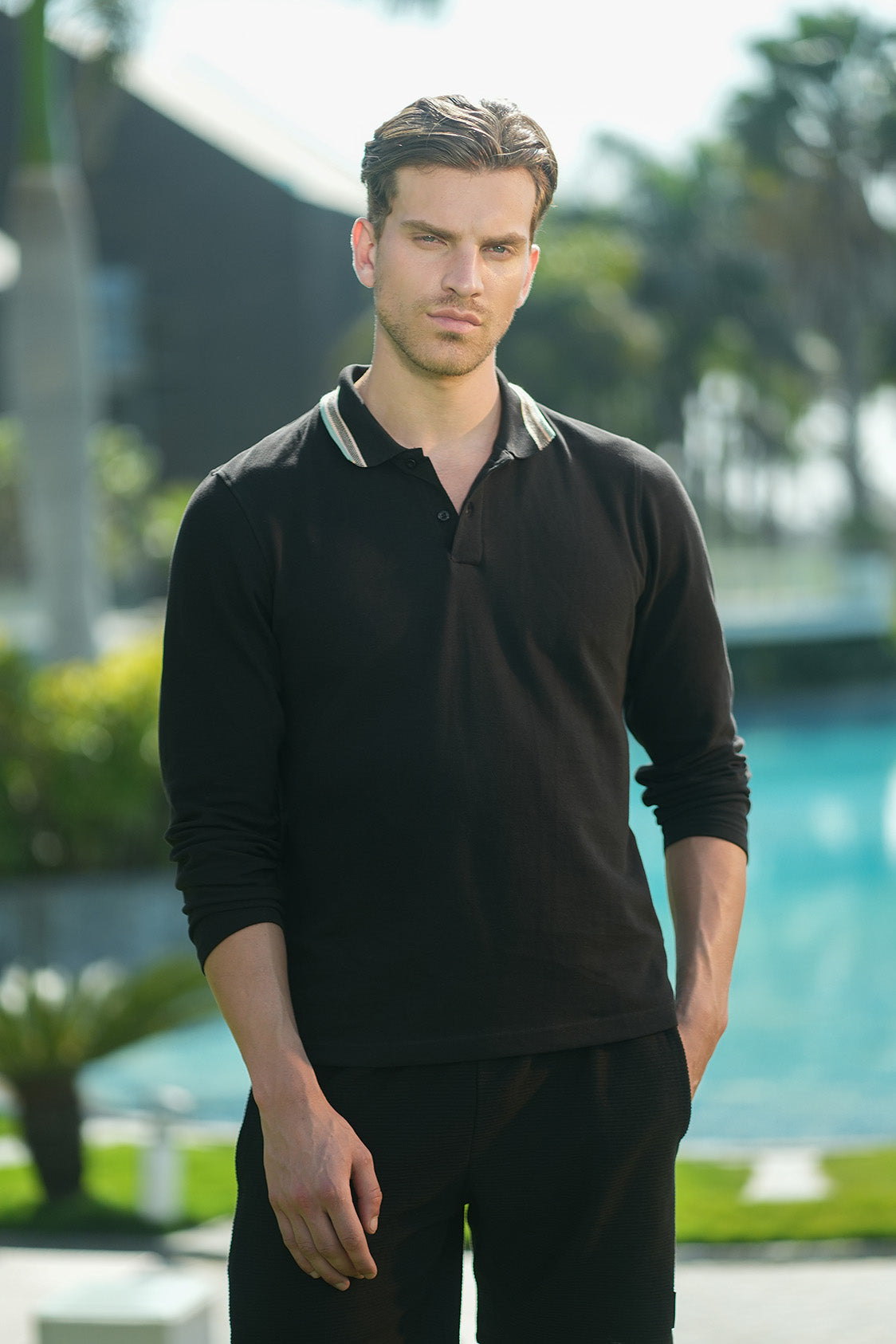 The Maldives Full Sleeved Polo